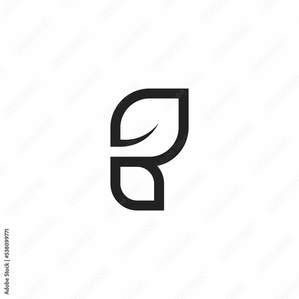 initial B and flower logo