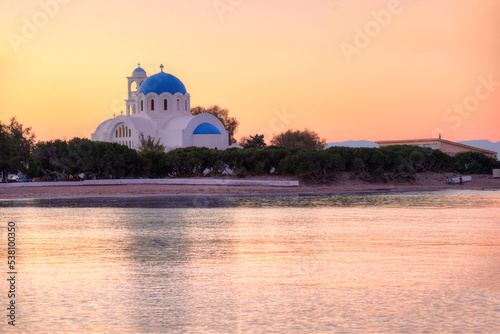 Sunset in Agistri island, Greece photo