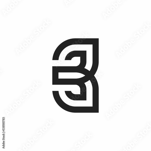 Free Download simple B initials logo - GFXLoad