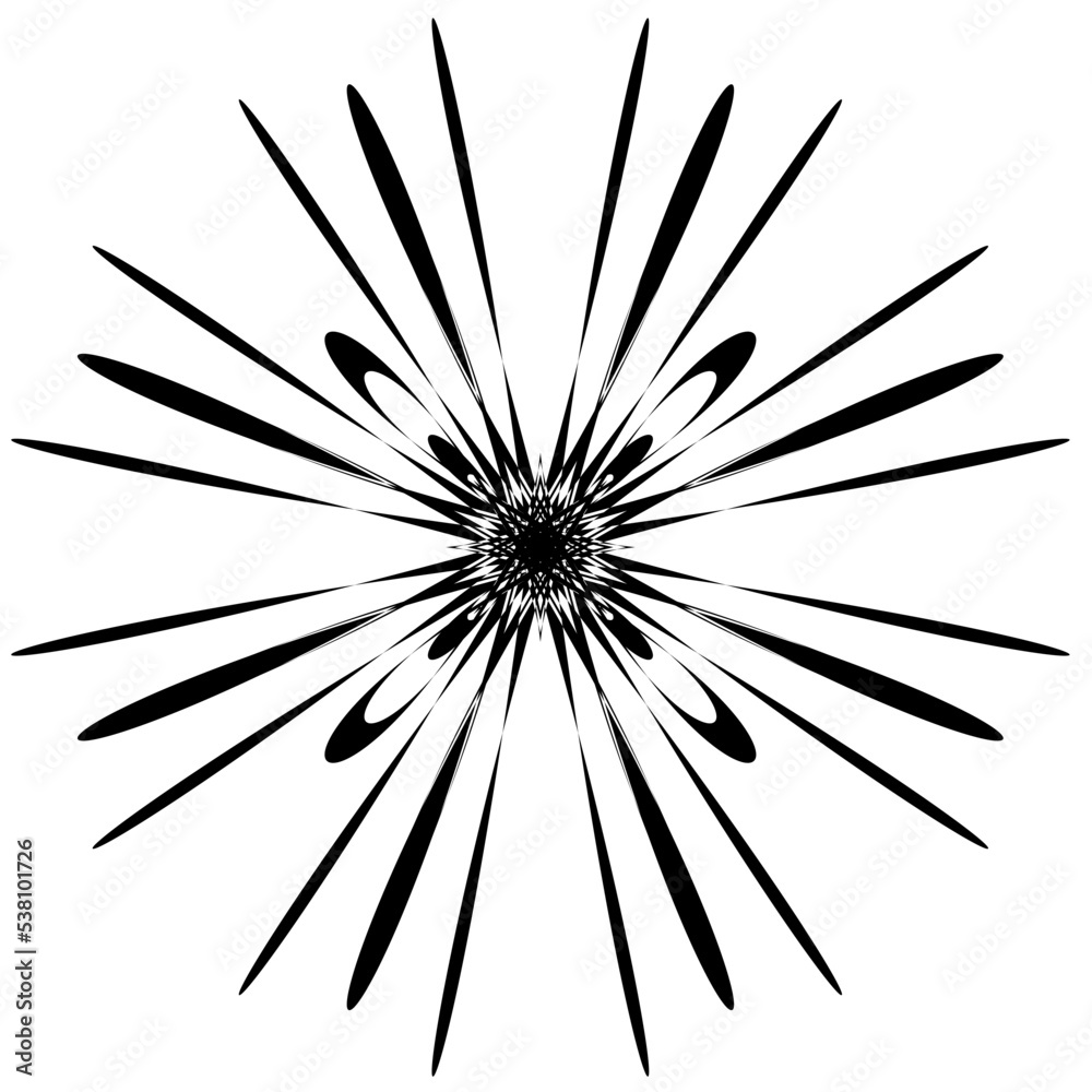 Abstract geometric shape. Cool psychedelic form. Abstract geometric shape. Cool psychedelic form.
