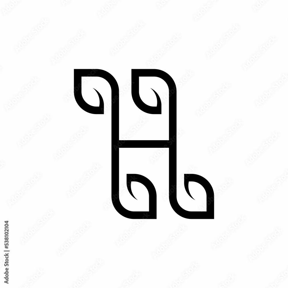 simple H initials logo simple H initials logo