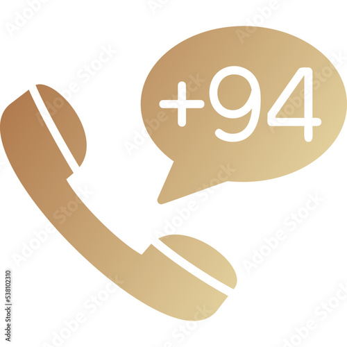 Sri Lanka Dial code Icon