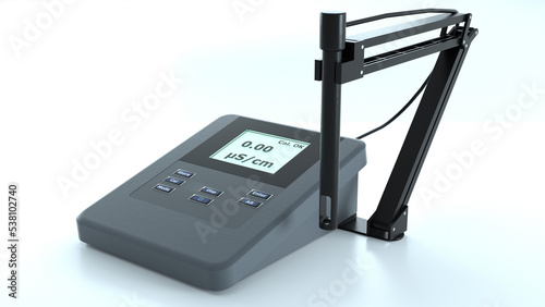 Fotografía Electrical conductivity meter with electrode