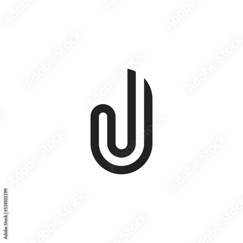 simple J initials logo
