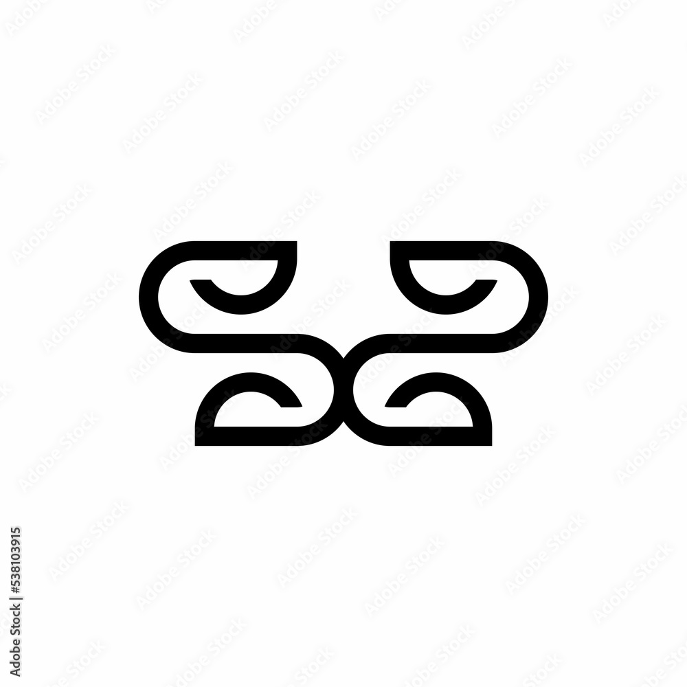 Obraz premium simple S and S initials logo