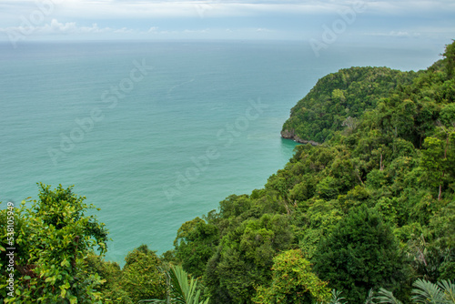 Photo of the ocean view at the foot of Mount Geurutee