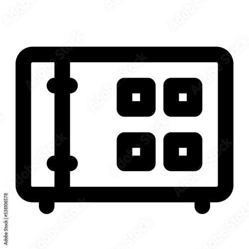 safe box icon outline style