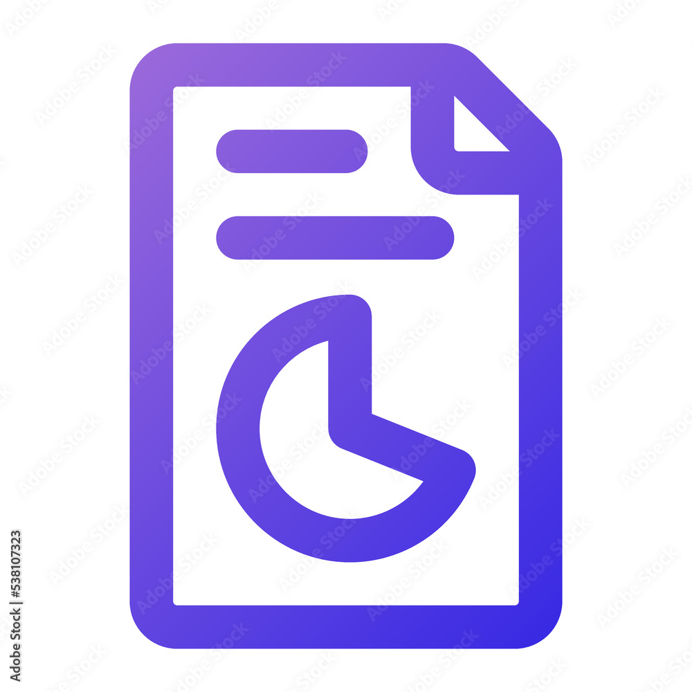 document icon outline gradient style document icon outline gradient style