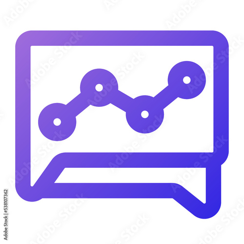 consult icon outline gradient style