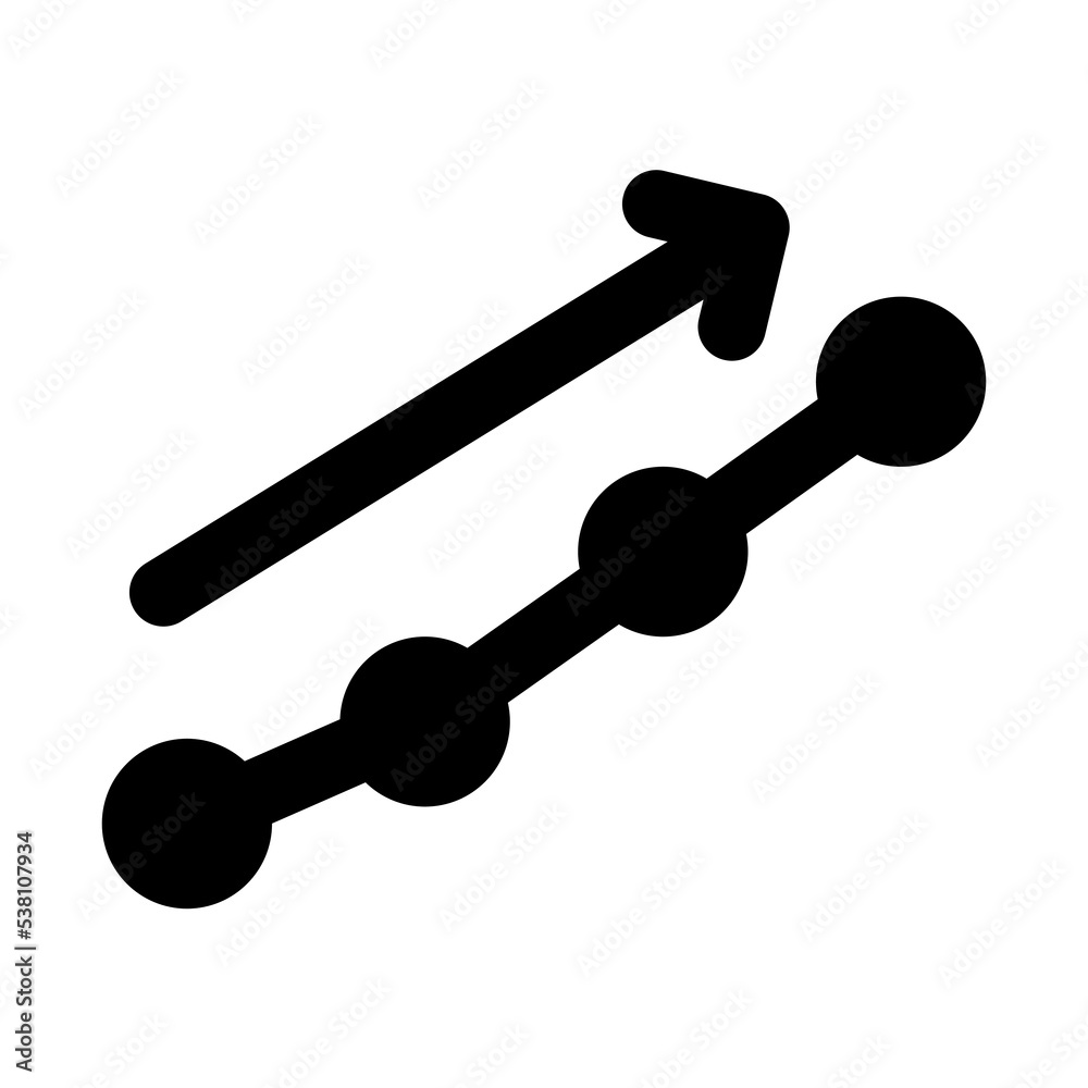 growth icon solid style growth icon solid style
