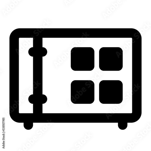 safe box icon solid style