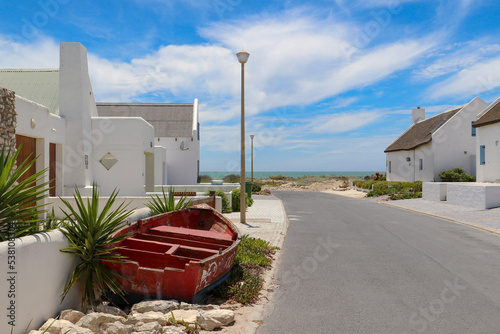 Streets of Paternoster on the West Coast with its white-washed houses