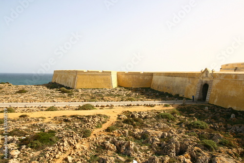 La forteresse de Sagres dans l'Algarve au Portugal