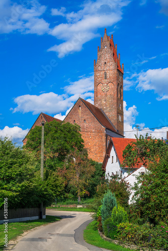 The church St. Petrus und Paulus in Ebrantshausen village photo