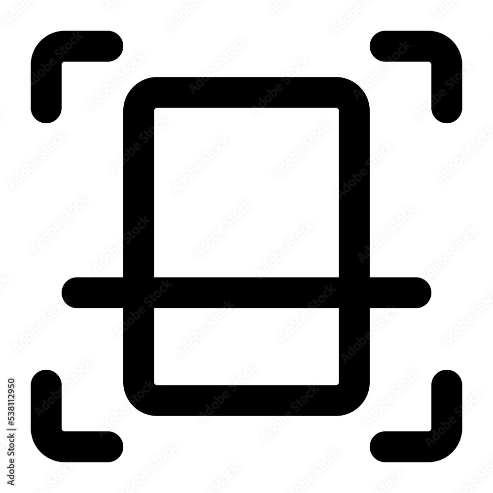 scan icon outline style scan icon outline style