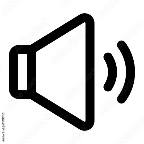 volume icon outline style