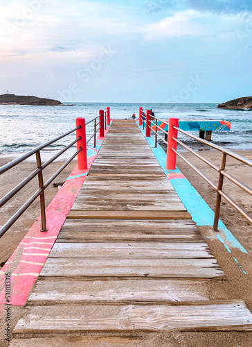 pier on the sea photo