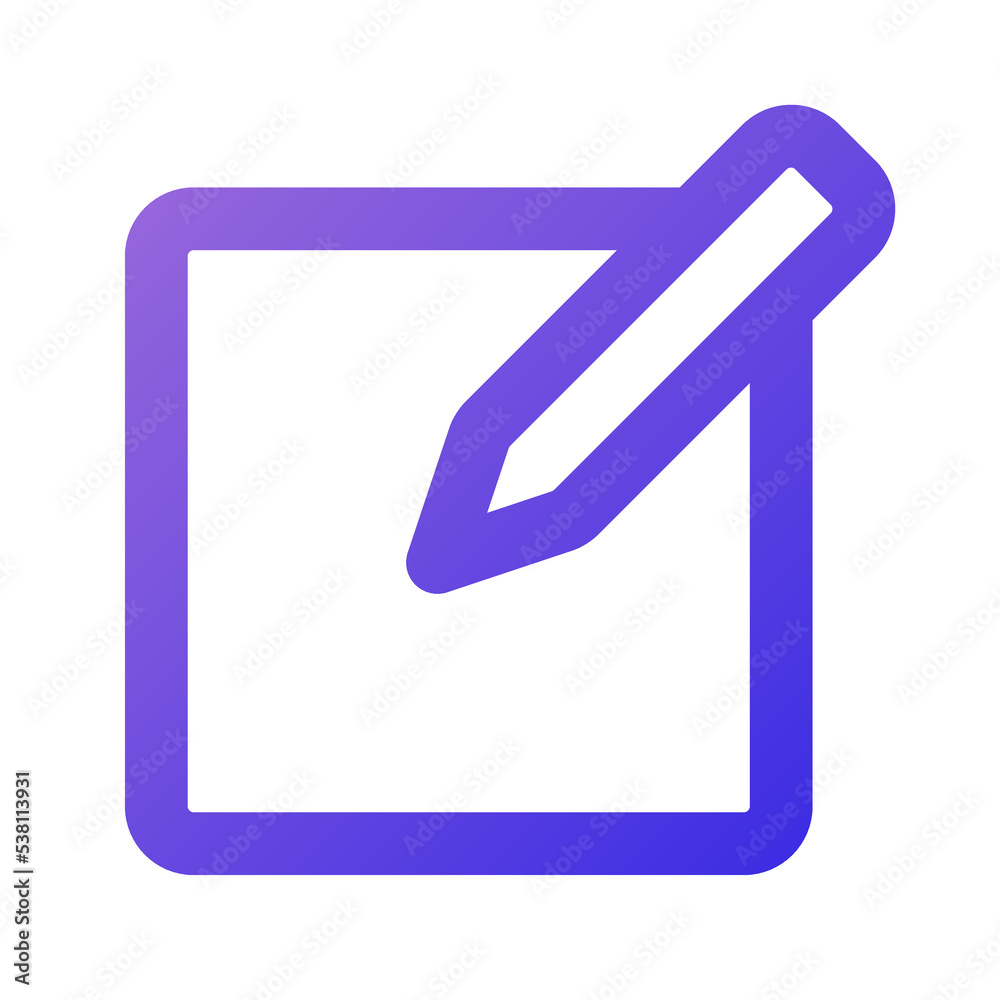 edit icon outline gradient style edit icon outline gradient style