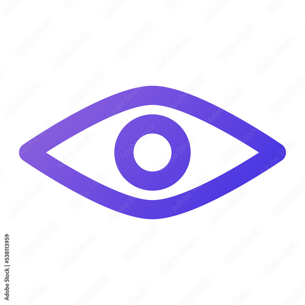 eye icon outline gradient style eye icon outline gradient style
