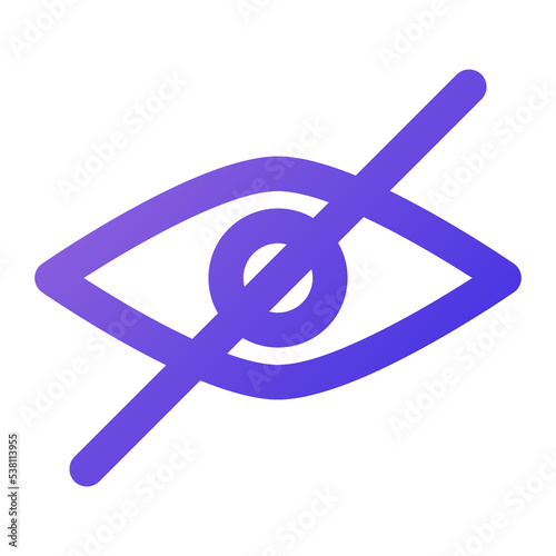 hide icon outline gradient style