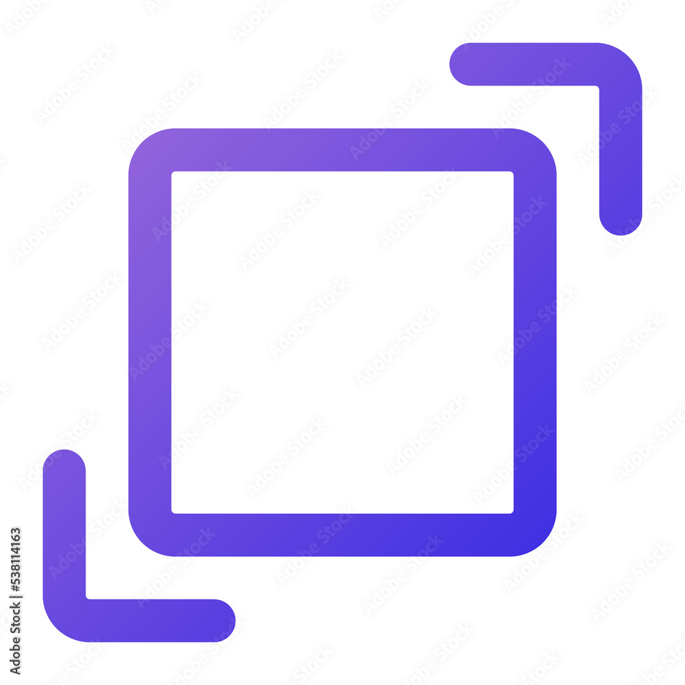 full screen icon outline gradient style full screen icon outline gradient style