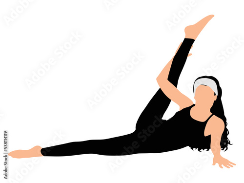 Fitness woman doing exercise