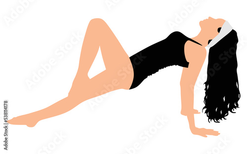 Fitness woman doing exercise