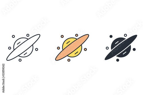 space icon vector icon.Editable stroke.linear style sign for use web design,logo.Symbol illustration.