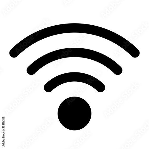 wireless icon solid style
