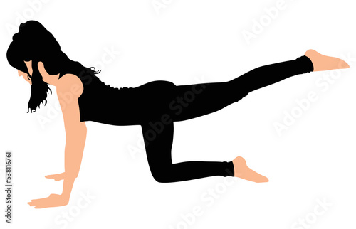 Fitness woman doing exercise