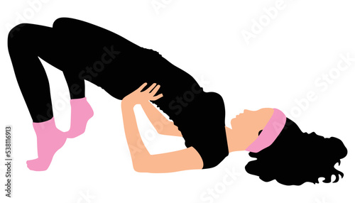 Fitness woman doing exercise