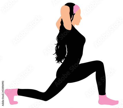 Fitness woman doing exercise