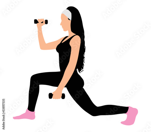 Fitness woman doing exercise