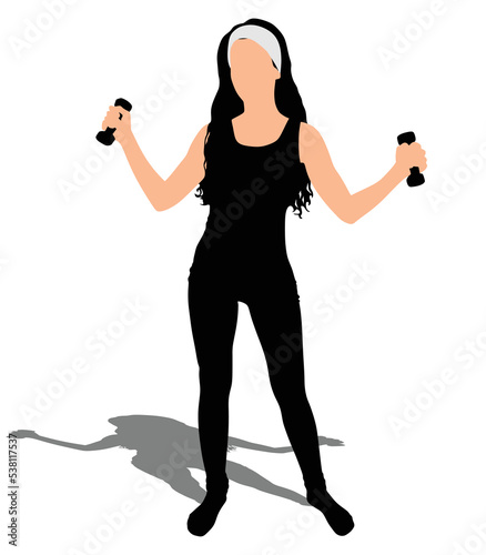 Fitness woman doing exercise