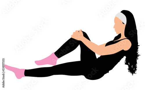 Fitness woman doing exercise