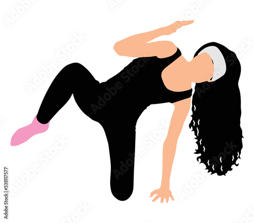 Fitness woman doing exercise