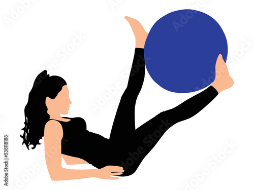 Fitness woman doing exercise