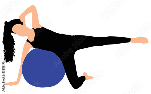 Fitness woman doing exercise
