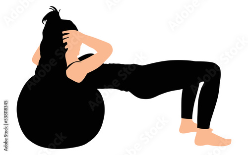 Fitness woman doing exercise