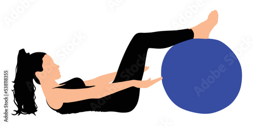 Fitness woman doing exercise