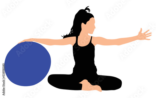 Fitness woman doing exercise