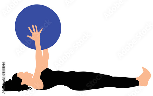 Fitness woman doing exercise