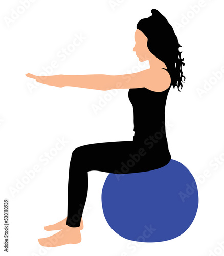 Fitness woman doing exercise