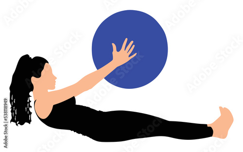 Fitness woman doing exercise
