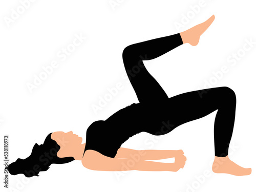 Fitness woman doing exercise