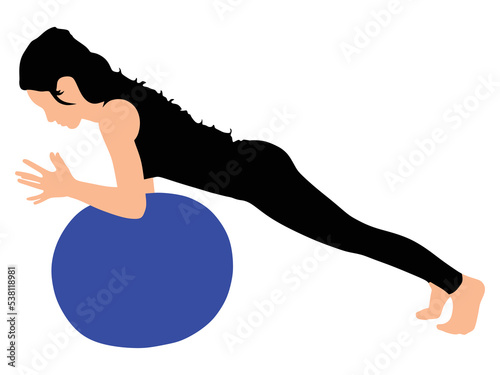 Fitness woman doing exercise