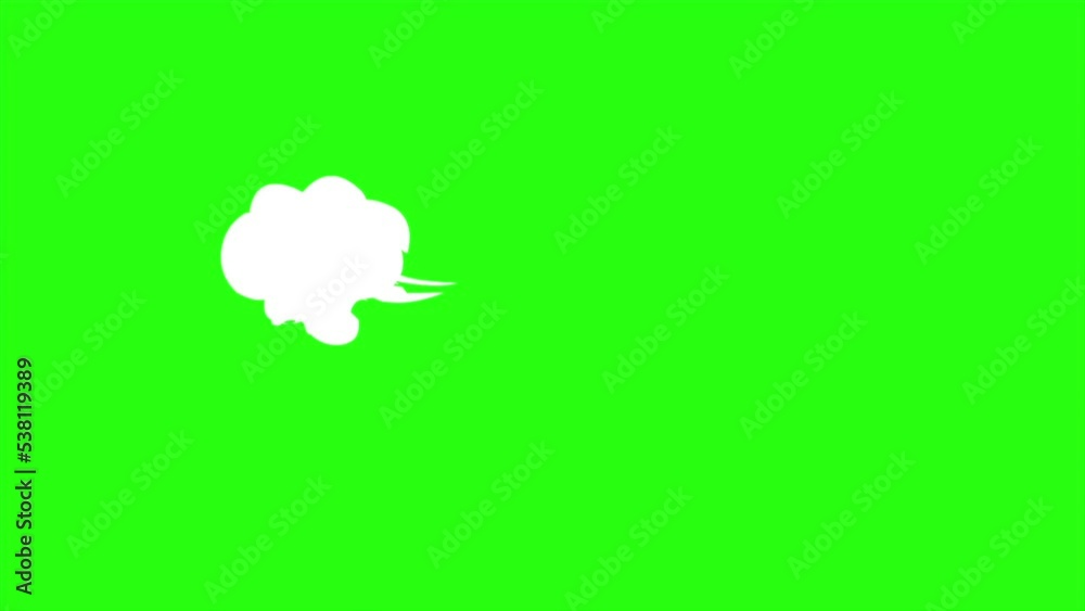 Animation swoosh action effect on green screen background Animation swoosh action effect on green screen background