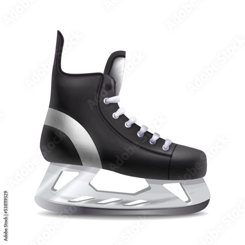 3d realistic vector icon. Hockey roller blade skates.