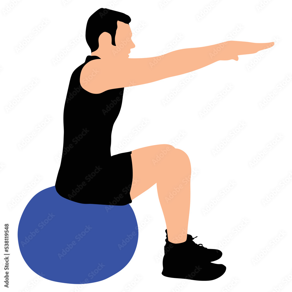 Young man exercising Young man exercising