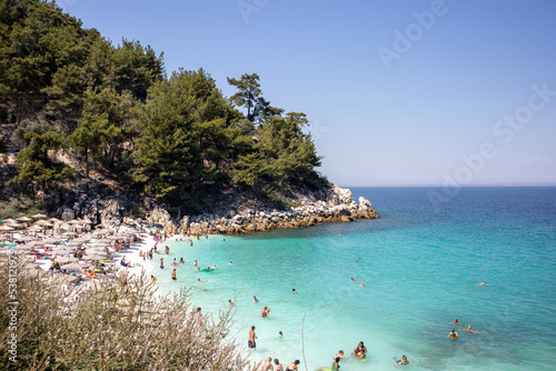 Fototapeta Naklejka Na Ścianę i Meble -  Biała plaża, Marble, Thassos, Grecja